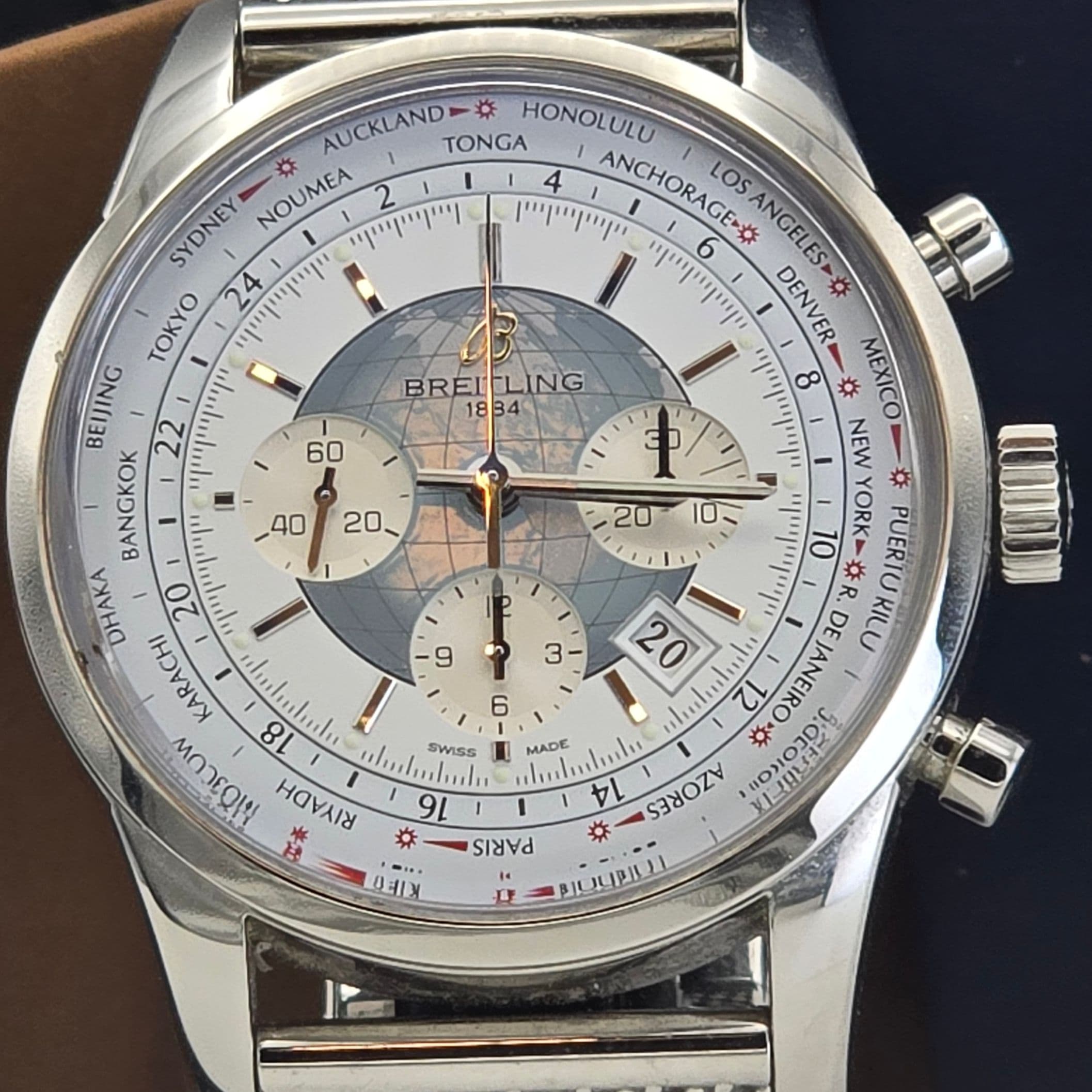 Breitling Transocean Chronograph Unitime Ref. AB0510U0.A732.152A – 5