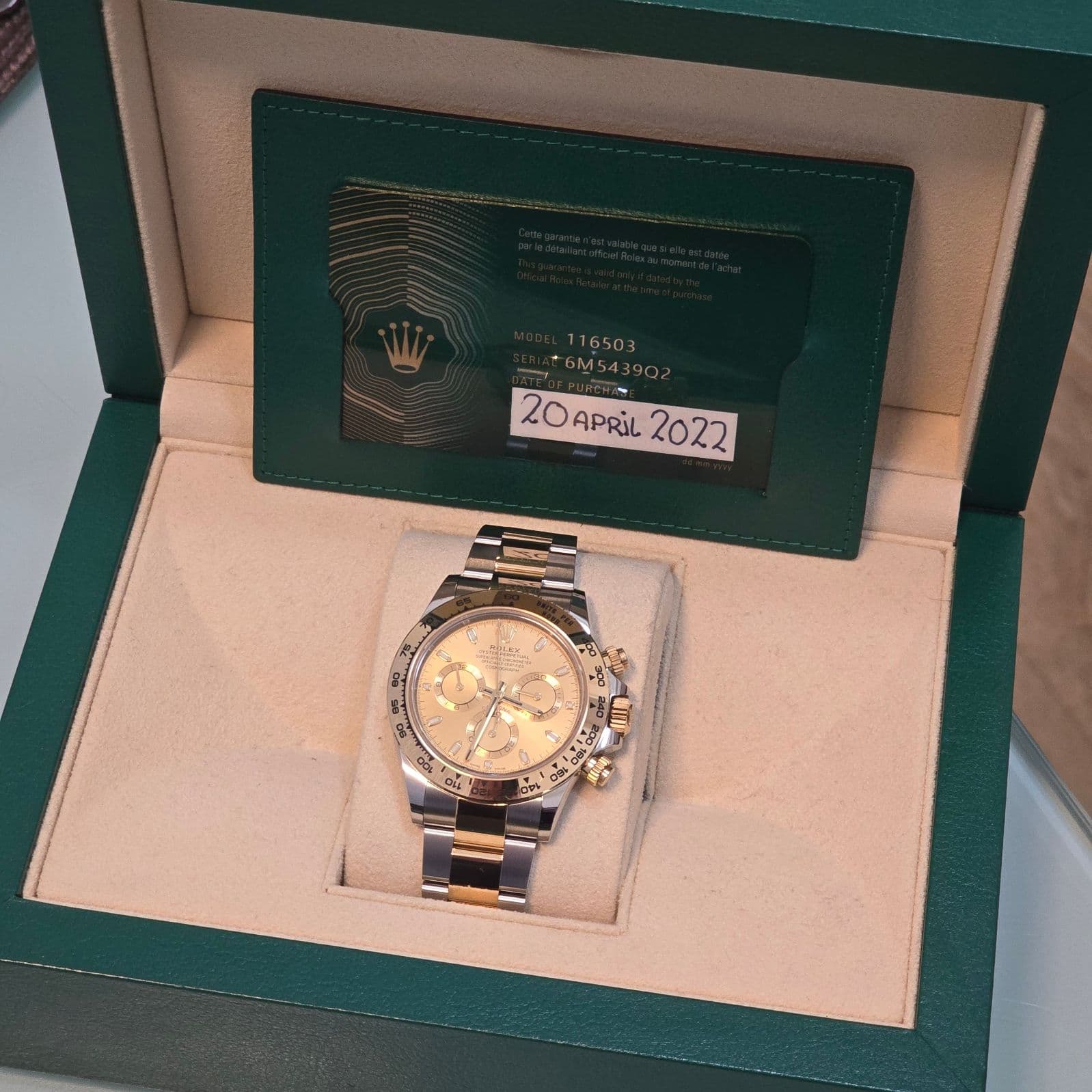 Rolex Oyster Perpetual Cosmograph Daytona 116503 with Champaign gold dial – 6