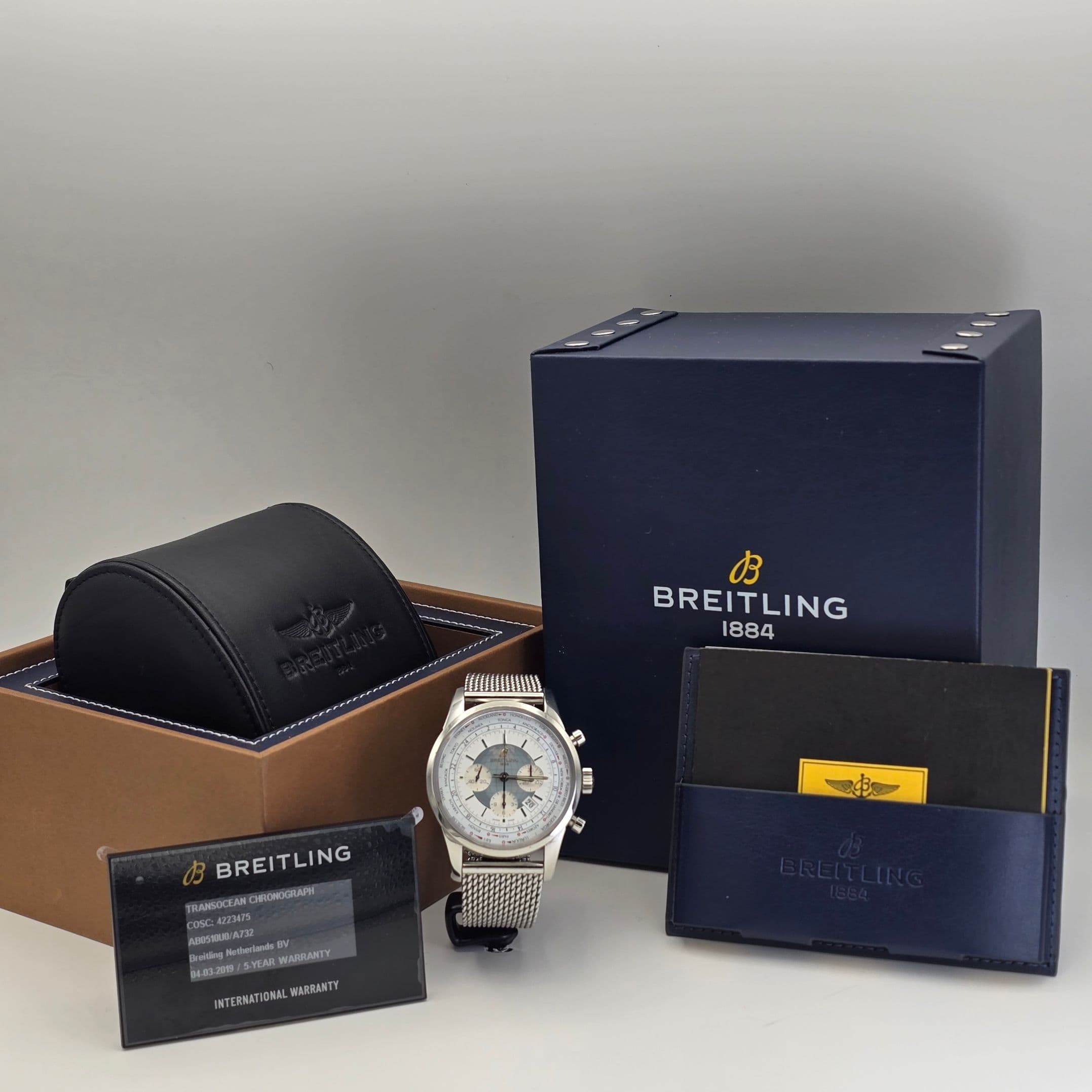 Breitling Transocean Chronograph Unitime Ref. AB0510U0.A732.152A – 2