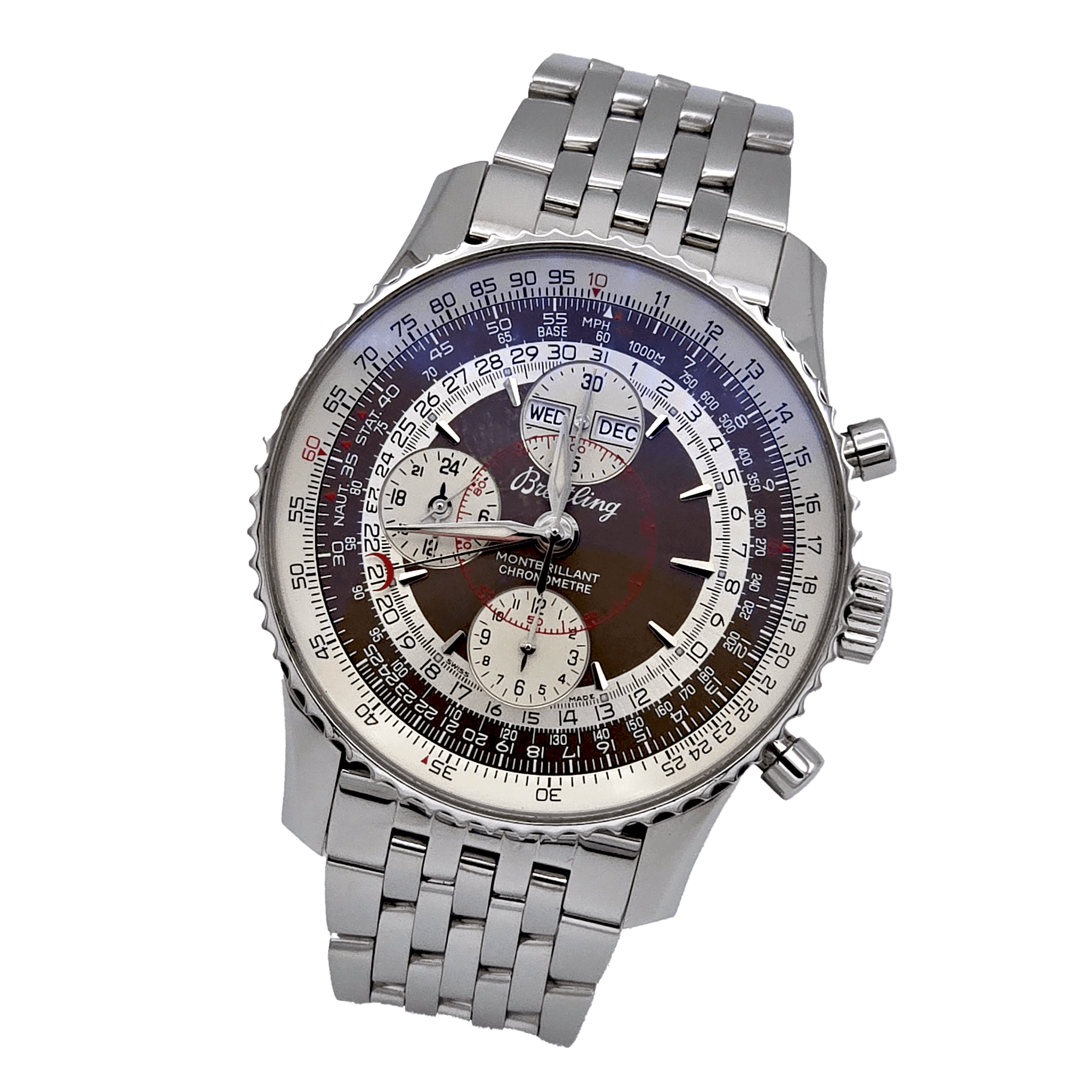 Breitling Navitimer Montbrillant Datora Ref. A2133012 With rare dial. – 1