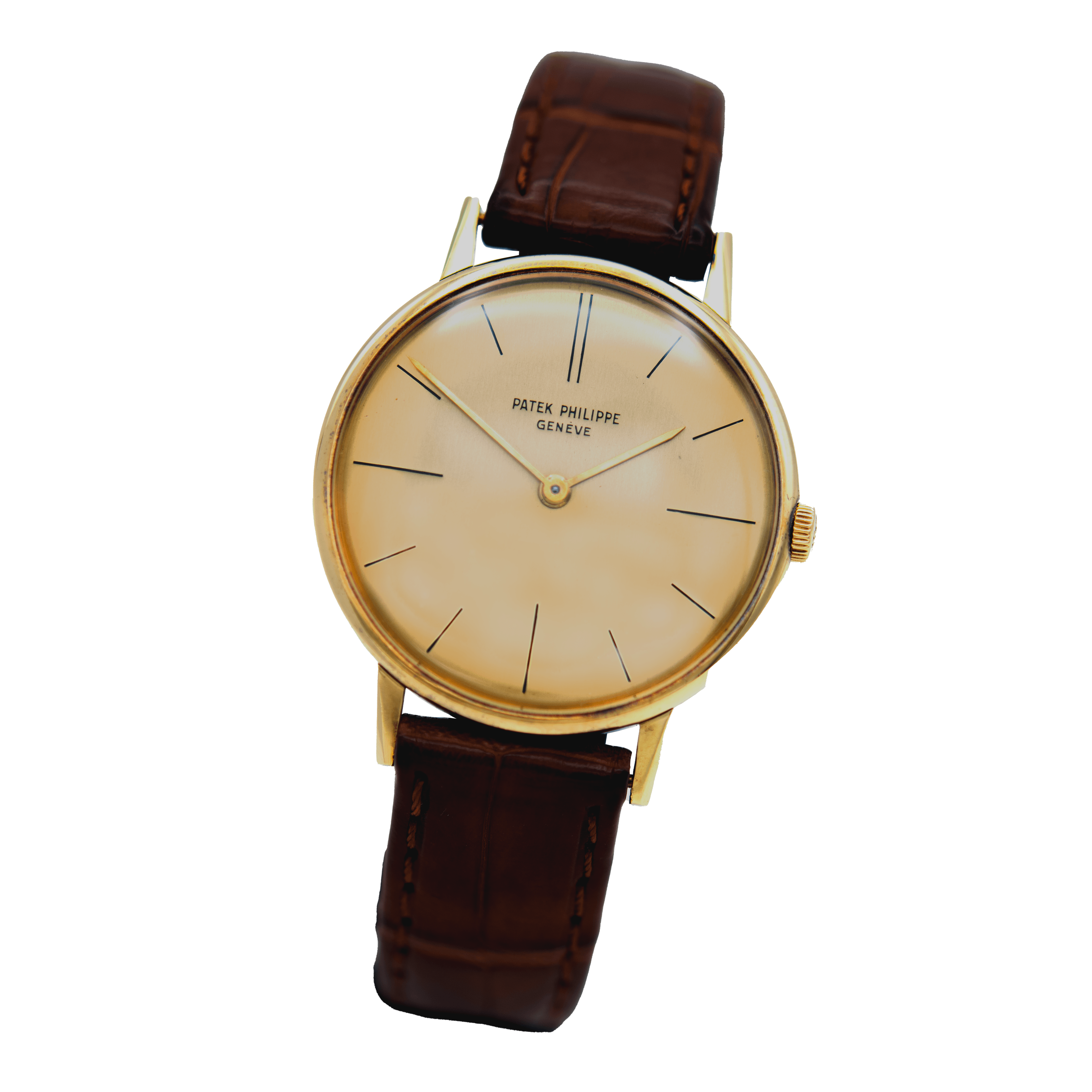 Patek Philippe Calatrava 33mm Ref. 2592-1 18K gold with beautiful champaign dial – 1